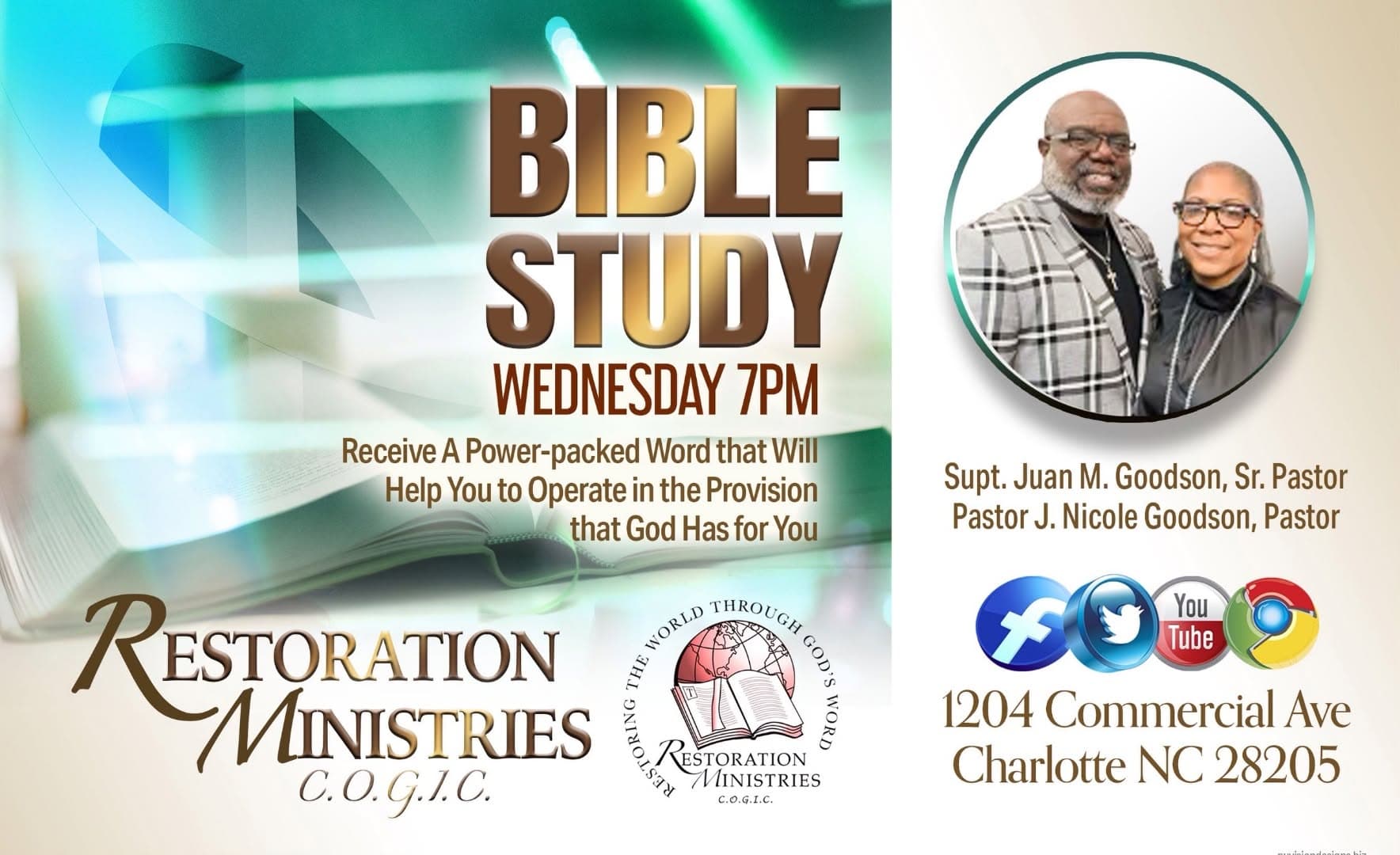 Online Bible Study announcement graphic