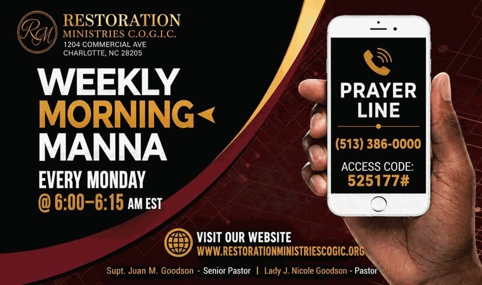 Prayer Call announcement graphic