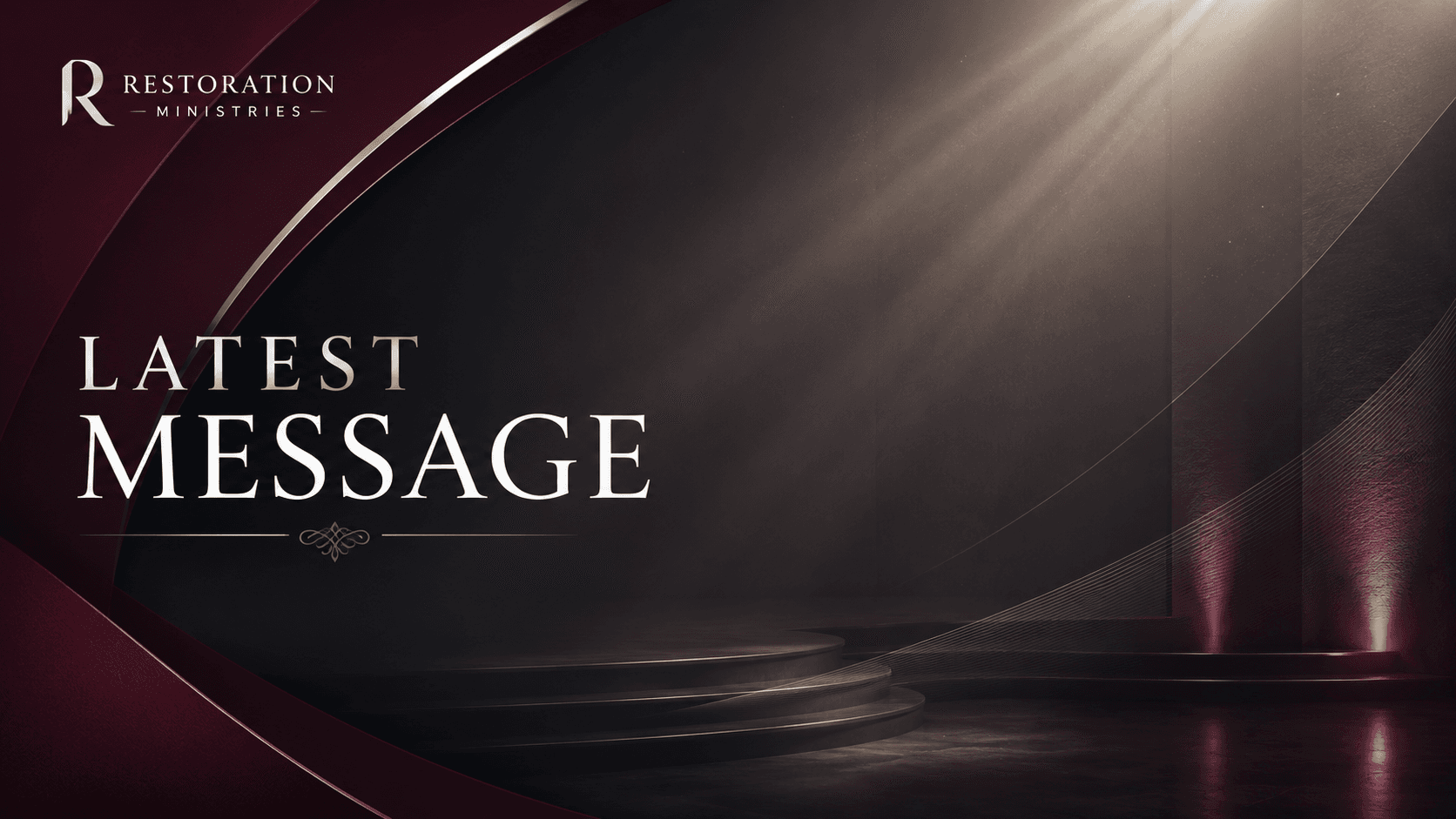 Latest message from Restoration Ministries